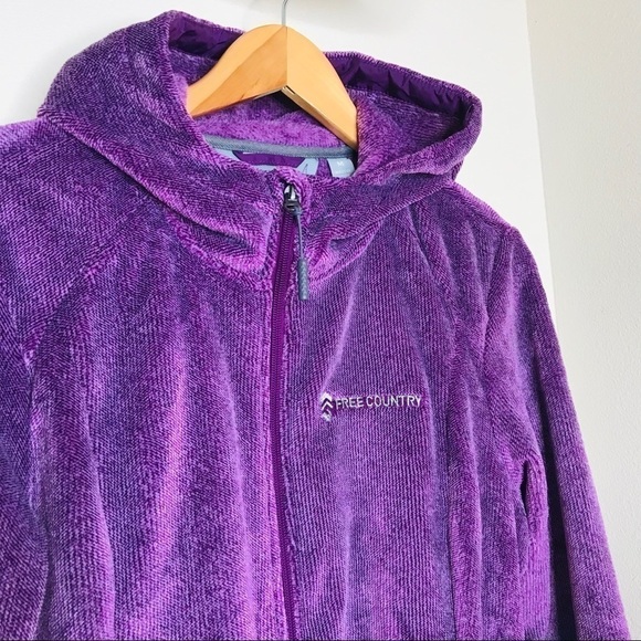 FREE Country Heather Butter Pile Jacket in Wine - Picture 10 of 12